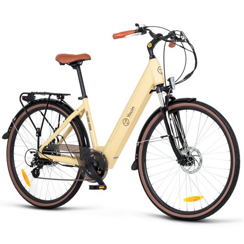 Bicicleta Elétrica Youin Viena - Creme Online Sale