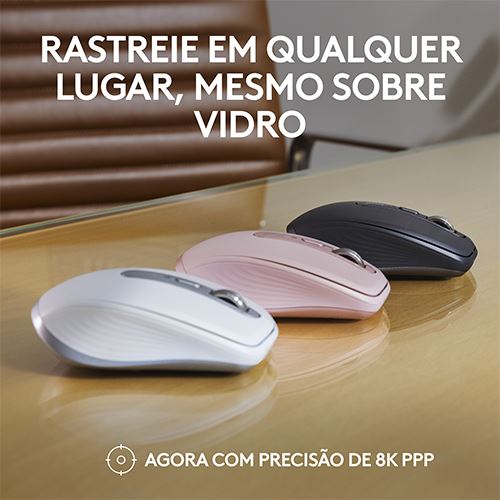 Rato Óptico Logitech MX Anywhere 3S - Rosa Discount