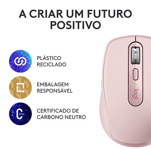 Rato Óptico Logitech MX Anywhere 3S - Rosa Discount