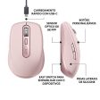 Rato Óptico Logitech MX Anywhere 3S - Rosa Discount