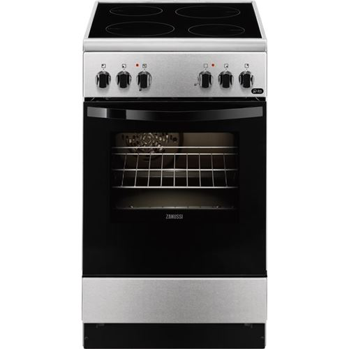 Fogão Zanussi ZCV550G1XA | Elétrico | 85x50x60 cm | 56 L | 4 Zonas | A | Aço inoxidável Online