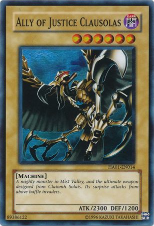 Ally of Justice Clausolas [HA01-EN014] Super Rare For Cheap