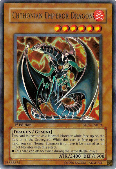 Chthonian Emperor Dragon [TAEV-EN019] Ultra Rare Sale