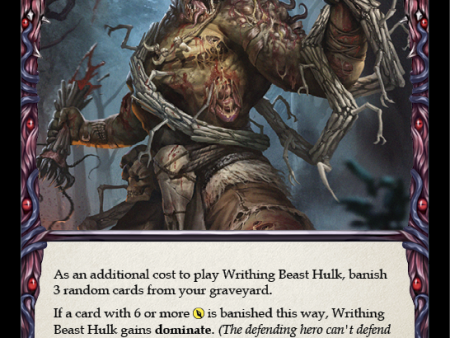 Writhing Beast Hulk (Red) [MON129-RF] 1st Edition Rainbow Foil Sale