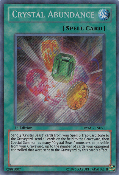 Crystal Abundance [RYMP-EN051] Secret Rare Online Sale