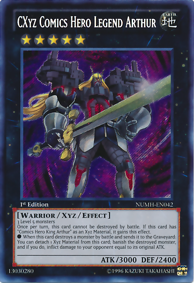 CXyz Comics Hero Legend Arthur [NUMH-EN042] Secret Rare Discount