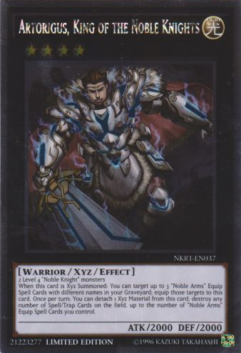 Artorigus, King of the Noble Knights [NKRT-EN037] Platinum Rare Hot on Sale