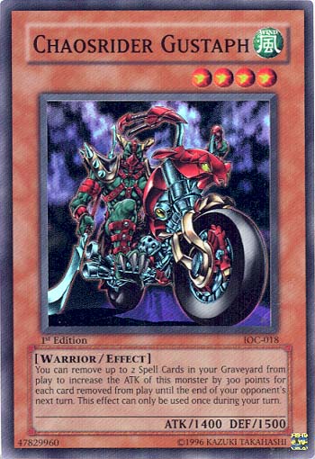 Chaosrider Gustaph [IOC-018] Super Rare Online