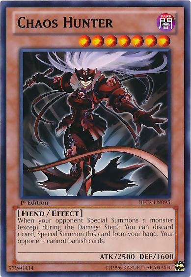 Chaos Hunter [BP02-EN095] Rare Hot on Sale