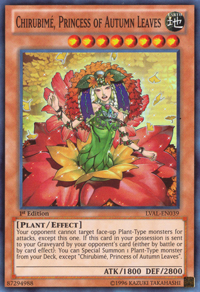 Chirubime, Princess of Autumn Leaves [LVAL-EN039] Super Rare Cheap