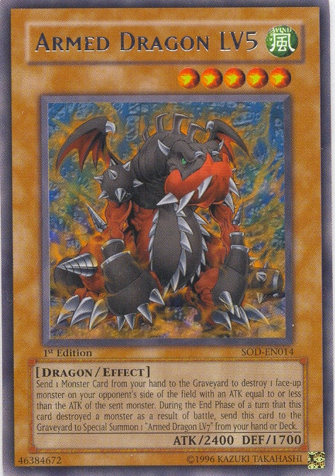 Armed Dragon LV5 [SOD-EN014] Rare For Cheap