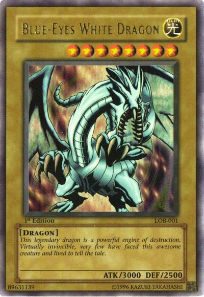 Blue-Eyes White Dragon [LOB-001] Ultra Rare Online Sale