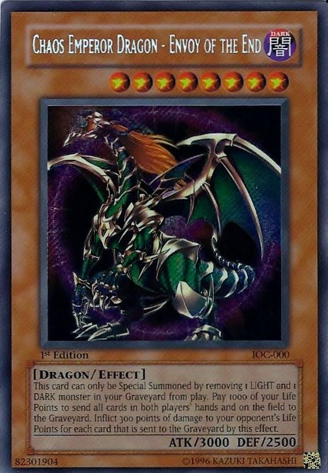 Chaos Emperor Dragon - Envoy of the End [IOC-000] Secret Rare For Cheap