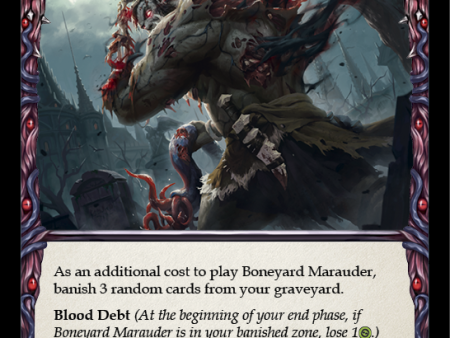 Boneyard Marauder (Red) [U-MON135-RF] Unlimited Rainbow Foil on Sale