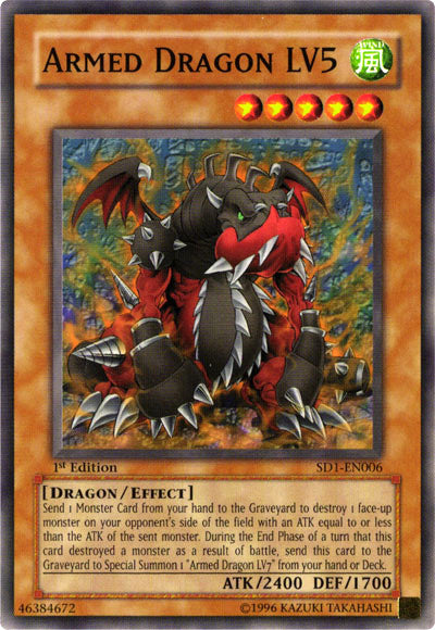 Armed Dragon LV5 [SD1-EN006] Common For Sale