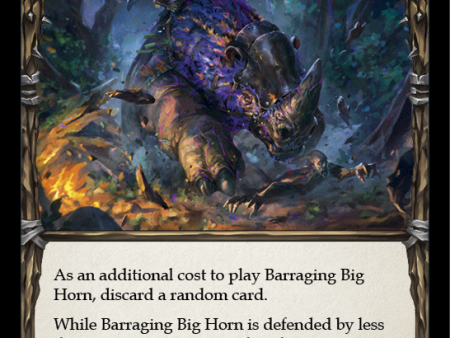 Barraging Big Horn (Blue) [U-CRU012-RF] Unlimited Rainbow Foil For Sale